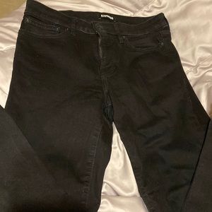 Express slim black jeans size 29x30